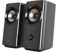 Creative T60 2.0 Enceintes PC Hi-FI Compactes Hauts Parleurs Bluetooth 5.0, Audio USB-C, AUX 3,5 mm, Puissance de Crête 60W, pour PC, Ordinateur, Mac