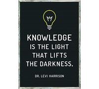 Creative Teaching Press Knowledge is the light... Poster de motivation (8779)