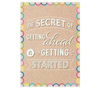 Creative Teaching Press The Secret Of Getting Ahead... Inspire U Poster