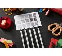 Creative Tips - Feutre Dessin - Boîte Métal X 30 Stylos De Calligraphie À Pointe Assorties 0.2; 0.4; 0.7; 1 Mm Et Brush - Couleurs Classiques