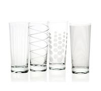 Mikasa Cheers 5159317 Lot de 4 Verres Highball en Cristal -Argenté - 550 ML