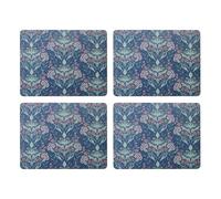 Creative Tops Arts & Crafts Lot de 4 Sets de Table rectangulaires imprimés Bleus, Dos en liège, résistants à la Chaleur et aux Taches, Protection de Surface jusqu'à 120 °C, Surface laquée de Luxe