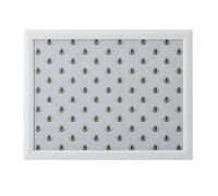 Creative Tops Bee Print Lap Tray avec Coussin, Pouf Rembourré, Lap Desk Portable, Plateau pour Ordinateur Portable de Bureau 44cm x 34cm x 6cm