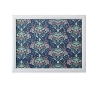 Creative Tops Floral Print Lap Tablet avec Coussin, Pouf Rembourré, Portable Lap Desk, Bureau Laptop Tablet 44cm x 34cm x 6cm