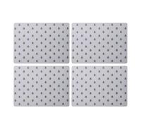 Creative Tops Lot de 4 grands sets de table légers de qualité, imprimé abeille, antidérapants, résistants à la chaleur et aux taches, dos en liège, faciles à nettoyer, pour cuisine et coin repas