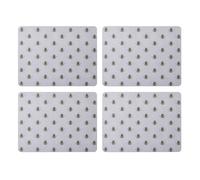 Creative Tops Set de 4 Sets de Table rectangulaires imprimés Country Bee Dos en liège Gris Protection de Surface résistante à la Chaleur et aux Taches jusqu'à 120 °C