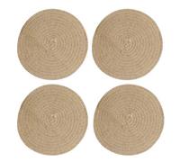 Creative Tops - Sets de Table Ronds en Jute, 41 cm, Lot de 4