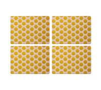 Creative Tops Spot Print Lot de 4 Grandes Sets de Table Haut de Gamme, résistants à la Chaleur, antidérapants, résistants aux Taches, Dos en liège, faciles à Nettoyer, Sets de Table légers imprimés