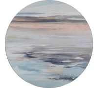 CREATIVE TOPS Tranquility - Set de 4 runde Platzdeckchen mit Korkrücken de, 29 cm, 4 Stück, Multicolor