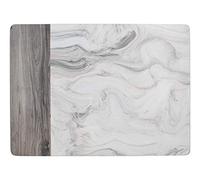 Creative Tops Wine Premium Lot de 4 sets de table avec dos en liège, Liège, blanc/gris, Medium Placemats