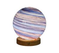 Creative Touch Twilight Glow - Lampe de table planétaire LED tactile, intensité variable, lumière froide à chaude, rechargeable USB-C, sans fil, 15 cm