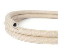 Creative-Tube, tube flexible avec revêtement Lin Naturel Neutre RN01, diamètre 20 mm