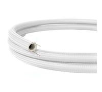 Creative-Tube, tube flexible avec revêtement tissu Effet Soie Blanc RM01, diamètre 20 mm