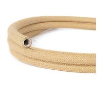 Creative-Tube, tube flexible avec revêtement tissu Effet Soie Jute RN06, diamètre 20 mm