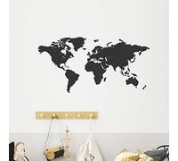 Creative Use of Technology Carte du monde en bois - Chêne - Medium (90 x 45 cm) - Décoration maison - Décoration murale - Art mural en bois - Carte du monde en bois