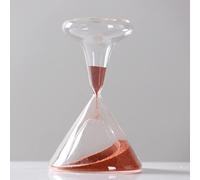 Creative Verre Sable Horloge Design Verre À Vin Forme Beau Sablier 1 Minute Minuterie Bureau Décor Salon Ornements,Auburn,1min
