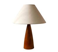 Creative Vintage Handmade Cloth Wooden Desk Light Simple Luxury Rustic Farmhouse Indoor Desk Lamp Hotel Front Desk B&B Table Lamp Coffee Shop Villa Living Room Study Room Reading Lighting Fixture