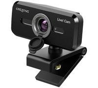 Creative Live! Cam Sync 1080p V2 Webcam USB grand angle avec fonction muet automatique et réduction du bruit pour les appels vidéo, double microphone intégré pour zoom, Skype