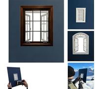 Creative Window Photograph Props,Unique Outdoor Picture Framing Perspective,Portable Travel Photos Viewfinder Suitable for All Kinds of Scenery (C)
