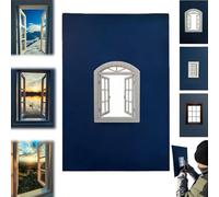 Creative Window Props, Portable Outdoor Window Frame Photography Props, Reusable Lightweight Travel Photos Picture Frames Prop for Unique Perspective,Taking Photos at Mountaintops,City Landmarks