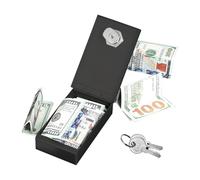 Creative Winner Pocket Bank Organizer With Key - Portable Secure Money Box | Pocket-Sized Banknote Case For Office Travel | Cash Štôrage Container, Business Trip Essential