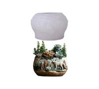 Creative Wolf Moule en silicone pour pots de fleurs en résine pour décoration d'intérieur et projets de bricolage uniques en béton décoratif
