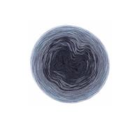 CREATIVE WOOL DEGRADE 200 GR ! châle et étole -(...) - 12 Bleu