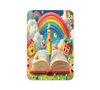 Creative World of Colored Pencil Aimant de réfrigérateur rectangulaire imprimé complet pour réfrigérateur, tableau blanc, casier, bureau et décoration de voiture