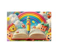 Creative World of Colored Pencil Puzzle 1000 pièces pour adultes Puzzles en bois pour adultes Cadeaux Décoration d'intérieur
