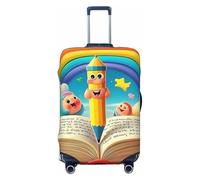 Creative World of Colorpencil Housse de protection élastique pour valise de voyage Motif rayures, Noir , M