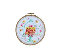 Creative World of Crafts Kit de Broderie au Point de Croix Motif Papillons