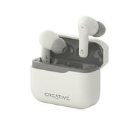 Creative Zen Air Plus - Écouteurs sans fil avec micro - intra-auriculaire - Bluetooth - Suppresseur de bruit actif - crème
