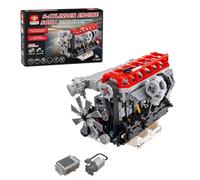 CreativeBlocker Blocs de serrage de moteur pour adultes - MOC 3,0 l - Modèle de moteur turbocompresseur - 6 cylindres - 4 temps - Kit de modélisation - Décoration de la maison - Cadeau (2013