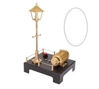 CreativeBlocker Modèle de générateur de vapeur, mini moteur à vapeur rétro et lampe modèle, convient pour modèle de machine à vapeur, un superbe jouet d'apprentissage expérimental