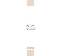 CreativeMoments 2025 Planner: Track, self-reflect, and achieve your goals: A5-sized calendar and journal with a minimalist white/beige design, ... and reflect on your growth and progress