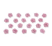 Creativery Lot de 20 roses en satin de 15 mm - Couleurs au choix : 10/15/20/30/60 mm - Couleurs résistantes et lavables - Petites roses en tissu à coudre - Pour bricolage, couture, collage, décoration