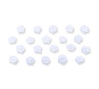 Creativery Lot de 20 roses en satin de 15 mm - Couleurs au choix : 10/15/20/30/60 mm - Couleurs résistantes et lavables - Petites roses en tissu à coudre - Pour travaux manuels, couture, collage