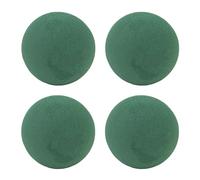 Creativery Lot de 4 boules de mousse à fleurs humides de 9 cm - Pour fleuristes professionnels et amateurs - Fleurs fraîches - Pour fleurs fraîches - Accessoires floraux et fournitures florales - Vert