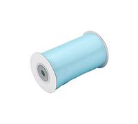 Creativery Rouleau de ruban de satin de 100 mm - 10 m - Pour décoration de table - Pour mariage, anniversaire - Bleu clair
