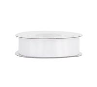 Creativery Rouleau de ruban de satin de 25 m 18 mm blanc