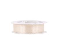 Creativery Rouleau de ruban de satin de 50 m x 3 mm (champagne 815) // Ruban décoratif pour mariage, baptême