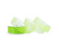 Creativery Ruban en organza vert clair 25 mm x 25 m