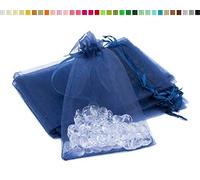 Creativery Sachets en Organza 7x9cm Bleu Marine 10 pièces