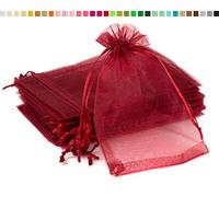 Creativery Sachets en Organza 7x9cm Bordeaux 10 pièces