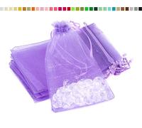 Creativery Sachets en Organza 7x9cm Lavande Clair 10 pièces