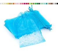 Creativery Sachets en Organza 7x9cm Turquoise Fonce 10 pièces