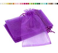 Creativery Sachets en Organza 7x9cm Violet 10 pièces