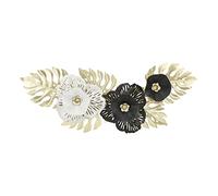 Créatives Décoration Murale Feuille en Métal à La Main, Décoration Murale 3D en Métal Doré Grande Sculpture Décorative à Suspendre en Métal Minimaliste Décoration D'intérieur à Suspendre