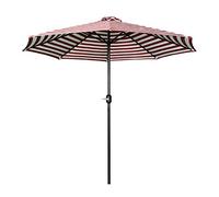 CreativeStripe Garden Parasol Table Umbrella Outdoor Sun Umbrella with Tilt &; 2.7m UV Protection with Solar LED Lights