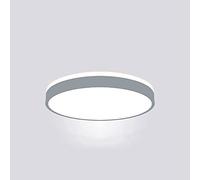 , créativité Top Glow Flush Mount plafonnier Plafond LED Round Plafond Lampe 3000K, 4000K, 5000K Éclairage de Plafond réglable pour Les couloirs de la Chambre à Coucher (Gris, 11,8 Pouces)